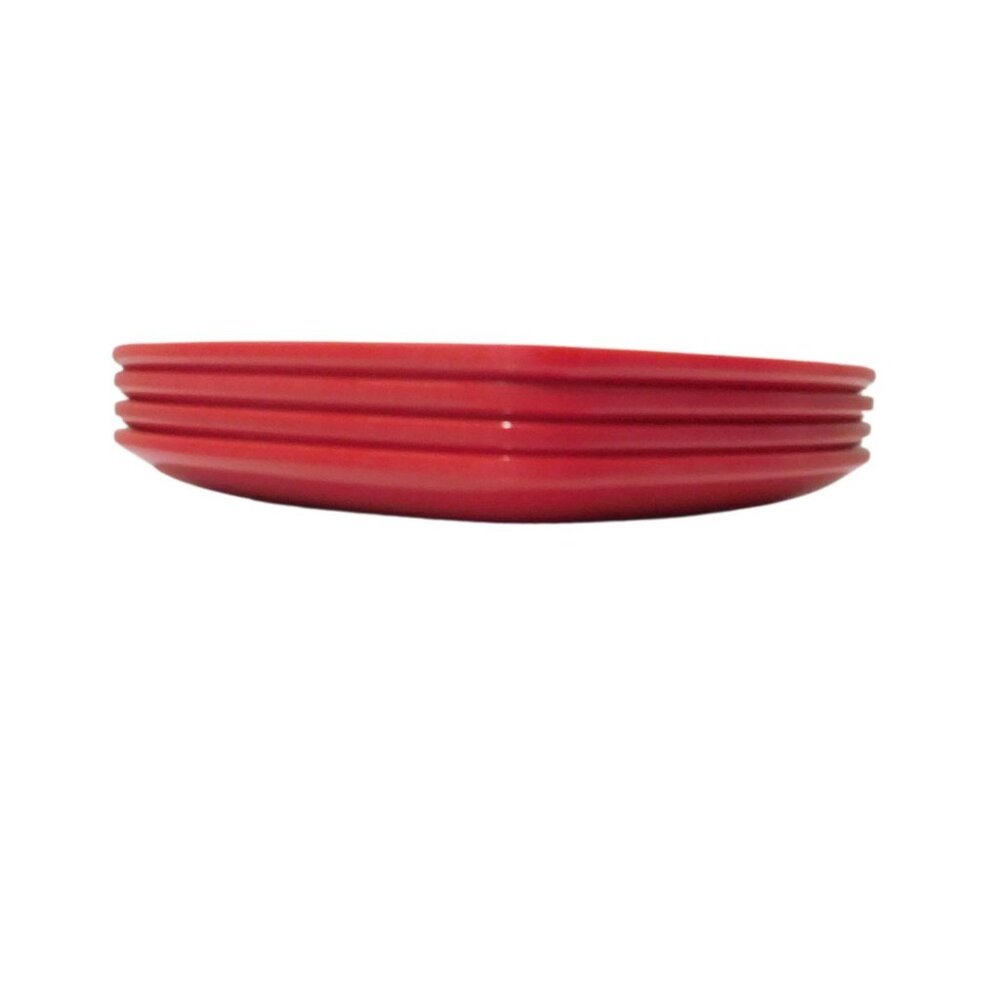 4 piece red heart plate set - Picture 4 of 5